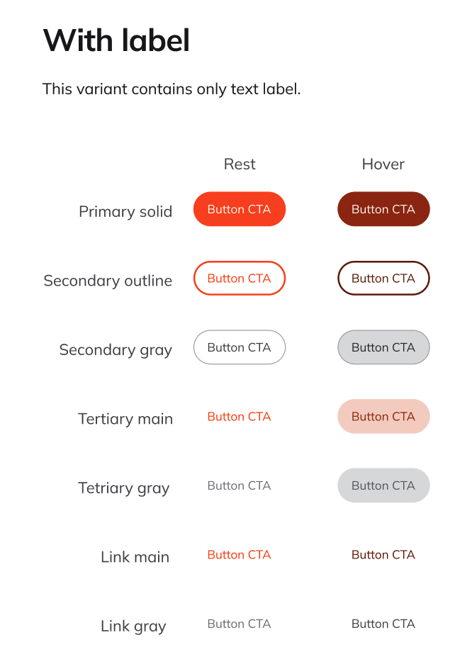 libra ai button variants with label only