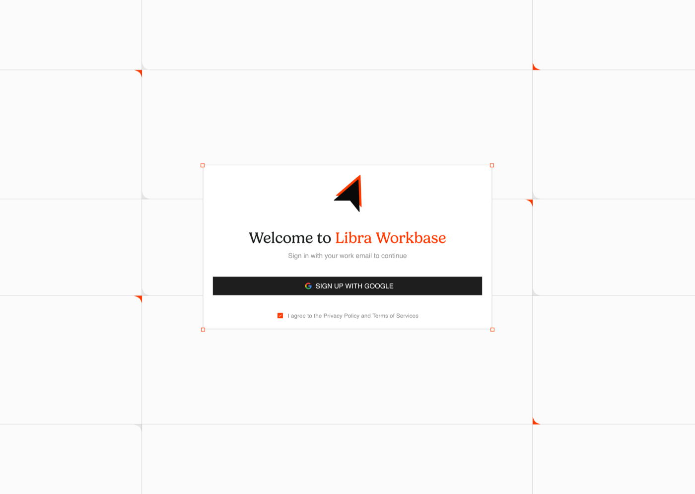 libra ai welcome and sign in screen